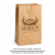 Torebka fałdowa kraft 25 cm x 11 cm x 28 cm - 500 sztuk