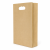 Torebka fałdowa zakupowa kraft 20 cm x 6,5 cm x 30,5 cm - 500 sztuk