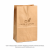 Torebka fałdowa kraft 18 cm x 11 cm x 26,5 cm - 500 sztuk