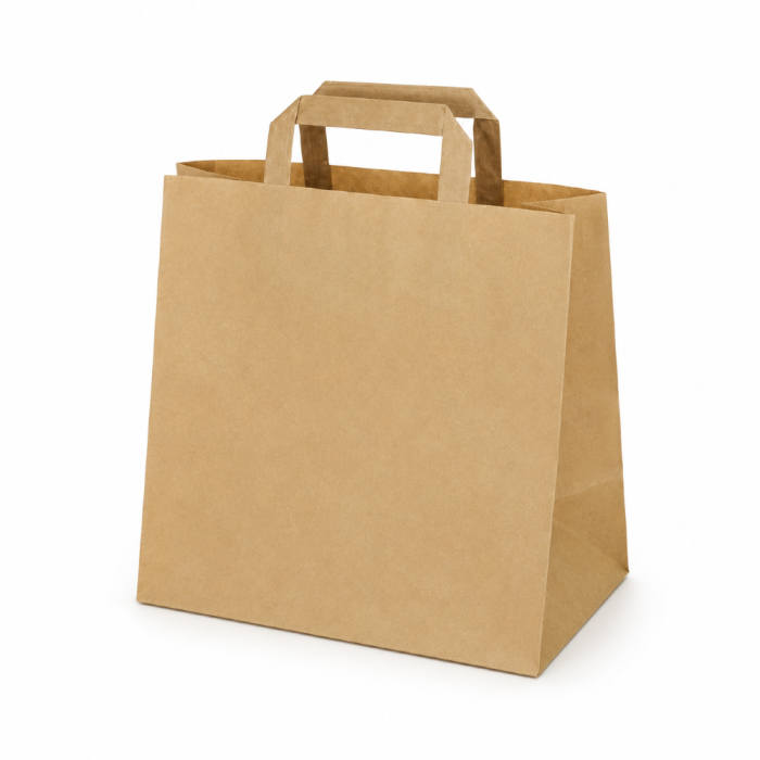 Torba papierowa kraft 32 cm x 21 cm x 33 cm - 50 sztuk
