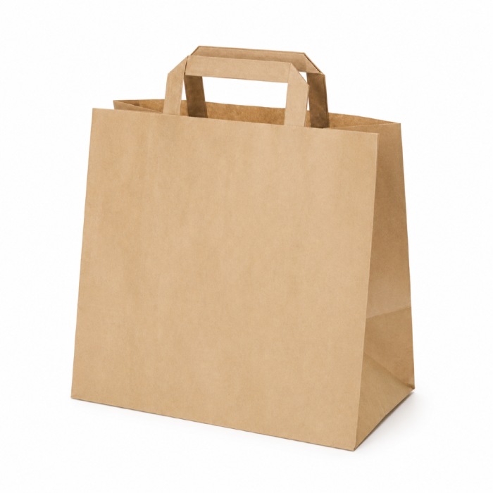 Torba papierowa kraft 32 cm x 16 cm x 27 cm - 50 sztuk