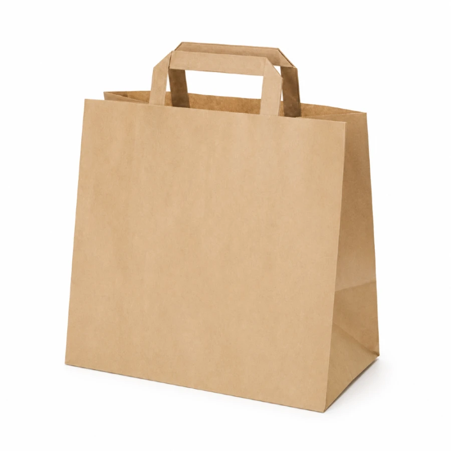 Torba papierowa kraft 32 cm x 16 cm x 27 cm - 50 sztuk