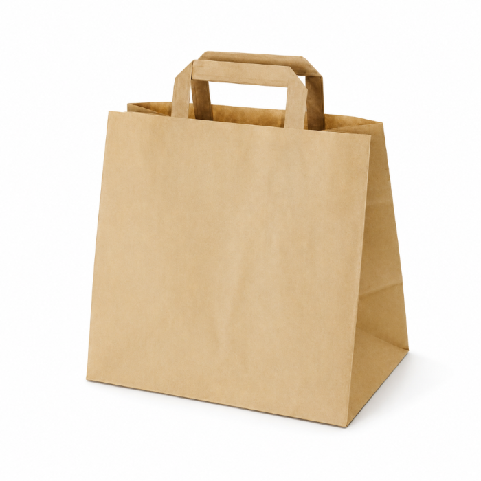 Torba papierowa kraft 26 cm x 17 cm x 25 cm - 50 sztuk