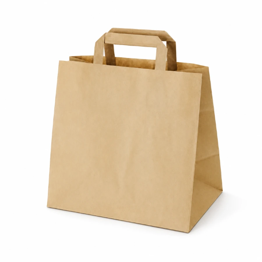 Torba papierowa kraft 26 cm x 17 cm x 25 cm - 50 sztuk