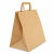 Torba papierowa z uchem kraft - 26 x 16 x 26,5 cm - 50 szt.