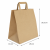 Torba papierowa z uchem kraft - 26 x 16 x 26,5 cm - 50 szt.