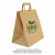Torba papierowa z uchem kraft - 26 x 16 x 26,5 cm - 50 szt.