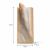 Torebka fałdowa kraft z okienkiem papierowym 16 cm x 8 cm x 35 cm - 1000 sztuk
