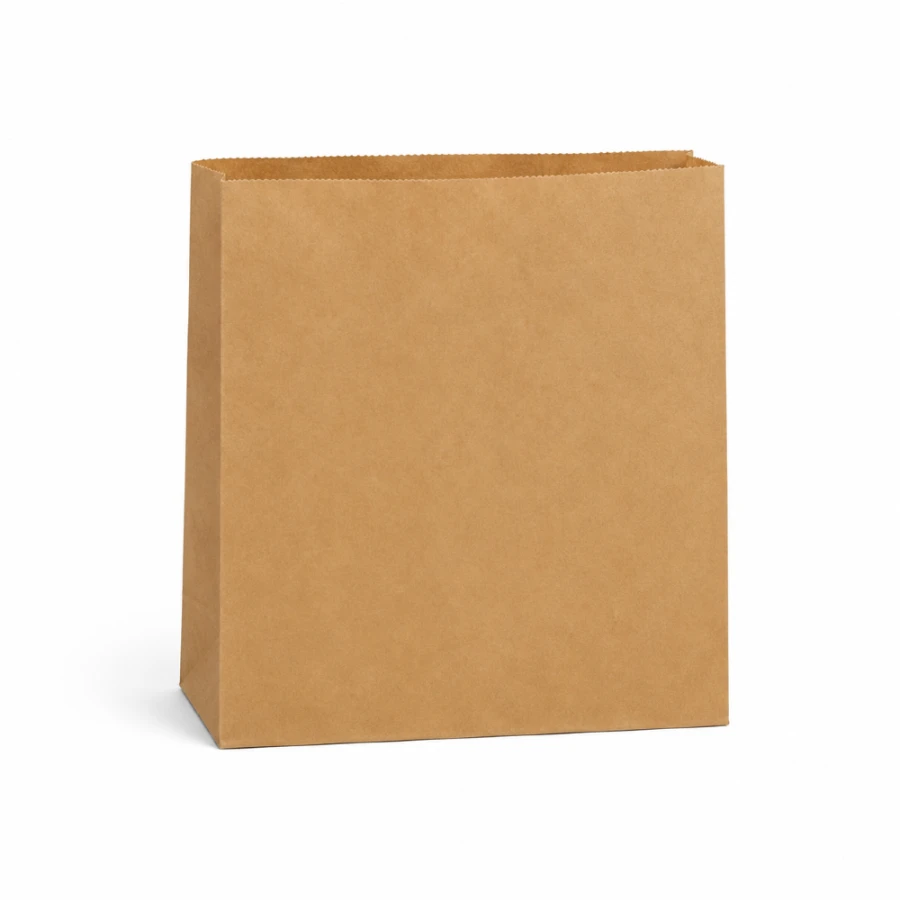 Torebka fałdowa kraft 17,8 cm x 17,8 cm - 1000 sztuk