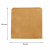 Torebka fałdowa kraft 25,4 cm x 25,4 cm - 1000 sztuk