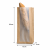 Torebka fałdowa kraft z okienkiem papierowym 16 cm x 8 cm x 28 cm - 1000 sztuk