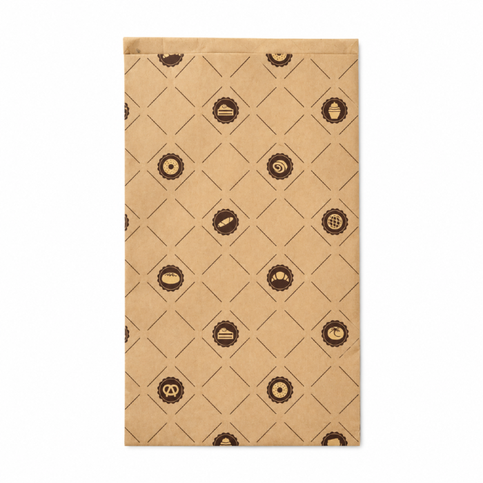 Torebka fałdowa kraft 20 cm x 8 cm x 36 cm - 1000 sztuk