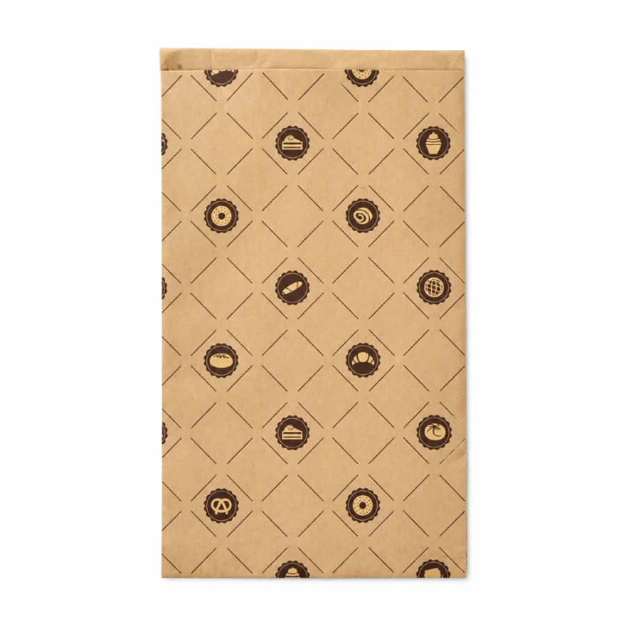 Torebka fałdowa kraft 20 cm x 8 cm x 36 cm - 1000 sztuk