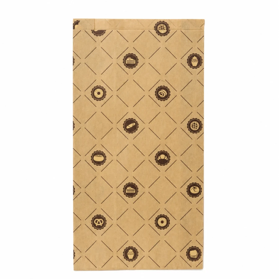 Torebka fałdowa kraft 15 cm x 6,5 cm x 37 cm - 1000 sztuk