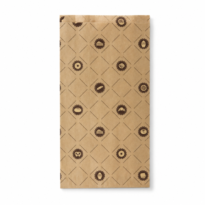 Torebka fałdowa kraft 20 cm x 8 cm x 40 cm - 1000 sztuk
