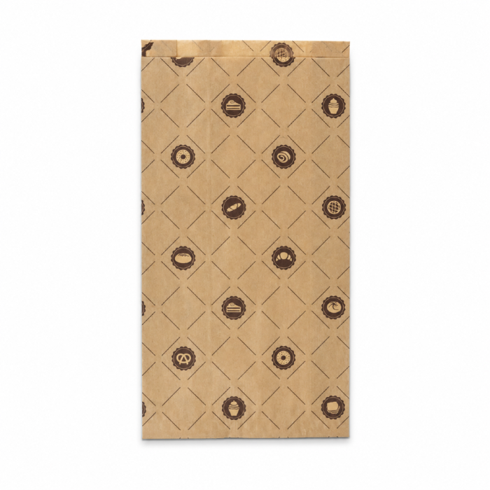 Torebka fałdowa kraft 15 cm x 6,5 cm x 28 cm - 1000 sztuk