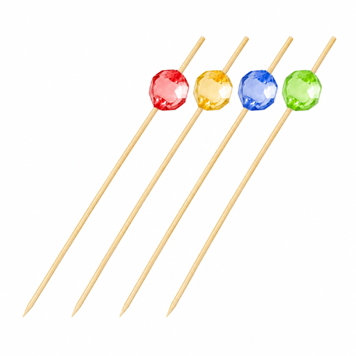 Fingerfood patyczek, bambus FSC 100% - koralik 12 cm - 100 sztuk