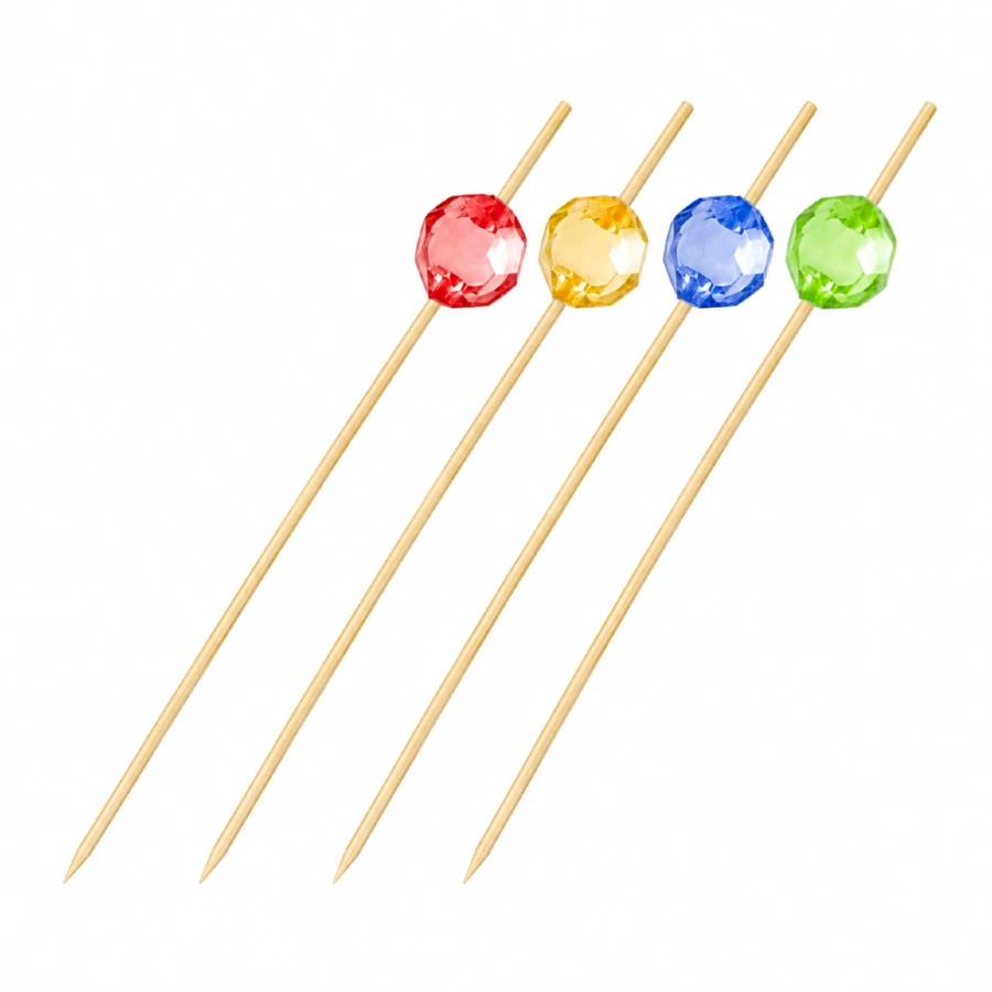 Fingerfood patyczek, bambus FSC 100% - koralik 12 cm - 100 sztuk