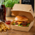 Pojemnik papierowy na hamburgery burger box kraft 7,8 cm x 11 cm x 11,5 cm - 80 sztuk