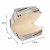 Pojemnik papierowy na hamburgery burger box Newsprint 7,8 cm x 11 cm x 11,5 cm - 50 sztuk