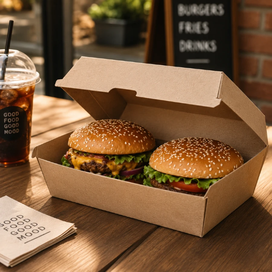 Burger box 22,5 x 12,5 x 8,2 cm - 25 szt.