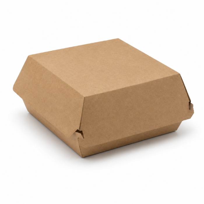 Burger box kraft XXL - 17 cm x 17 cm x 8 cm - 50 sztuk