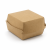 Burger box kraft XL - 12 cm x 12 cm x 8 cm - 50 sztuk