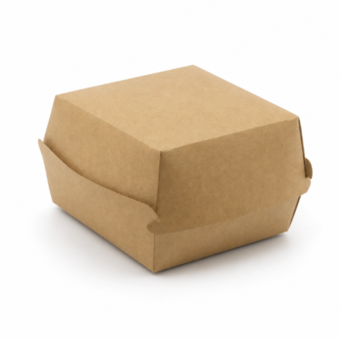 Burger box kraft XL - 12 cm x 12 cm x 8 cm - 50 sztuk