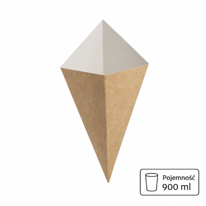 Rożek papierowy 900 ml - 100 sztuk