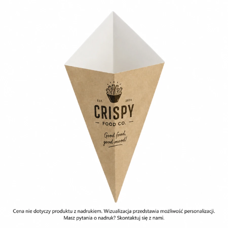 Rożek papierowy 500 ml - 100 sztuk