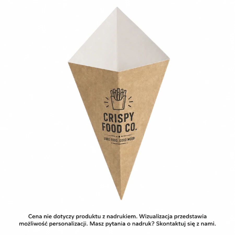 Rożek papierowy 350 ml - 100 sztuk