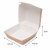 Burger Box brązowy KRAFT, 14,5 x 14,5 x 8 cm - 100 szt.