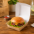 Burger Box brązowy KRAFT, 14,5 x 14,5 x 8 cm - 100 szt.