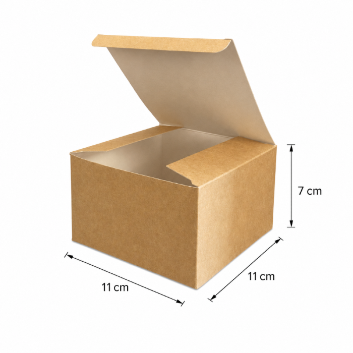 Burger box 11 cm x 11 cm x 7 cm - 100 sztuk