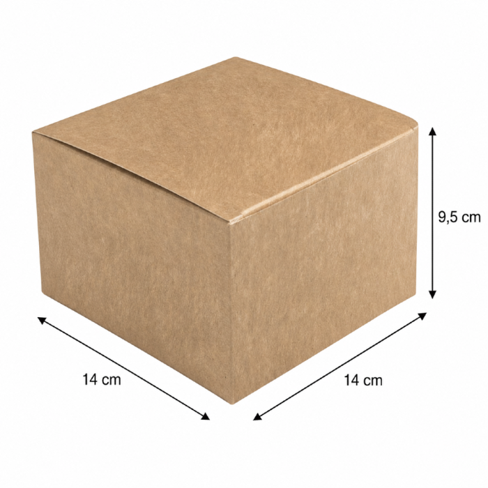 Burger box 14 cm x 14 cm x 9,5 cm - 100 sztuk