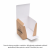 Burger box z wkładką 15,8 cm x 15,8 cm x 14,5 cm - 50 sztuk