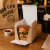 Burger box z wkładką 15,8 cm x 15,8 cm x 14,5 cm - 50 sztuk