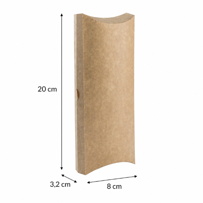 Opakowanie na tortillę małe - 8 x 3,2 x 20 cm - 100 sztuk