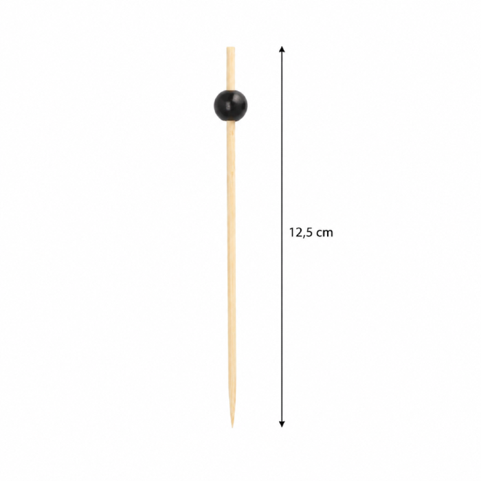 Patyczki fingerfood Black Pearl 12,5 cm - 250 sztuk