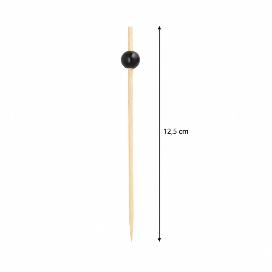 Patyczki fingerfood Black Pearl 12,5 cm - 250 sztuk