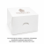 Pudełko na ciasto klejone z pokrywą 14 cm x 14 cm x 9 cm - 100 sztuk
