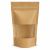 Doypack papierowy woreczek strunowy z okienkiem PE 1000 ml 18 cm x 9 cm x 29 cm - 100 sztuk