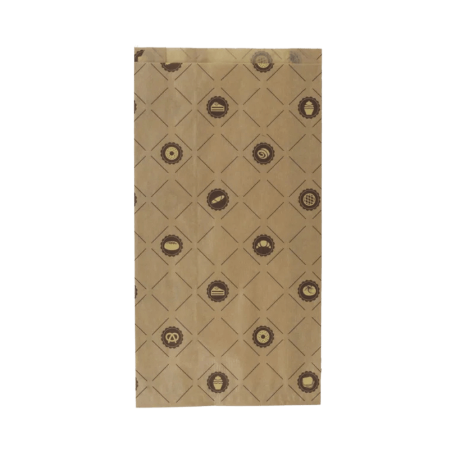 Torebka fałdowa kraft 20 cm x 8 cm x 36 cm - 1000 sztuk