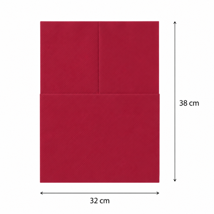 Serwetki z kieszonką Kangurek bordowe 32 cm x 38 cm - 50 sztuk
