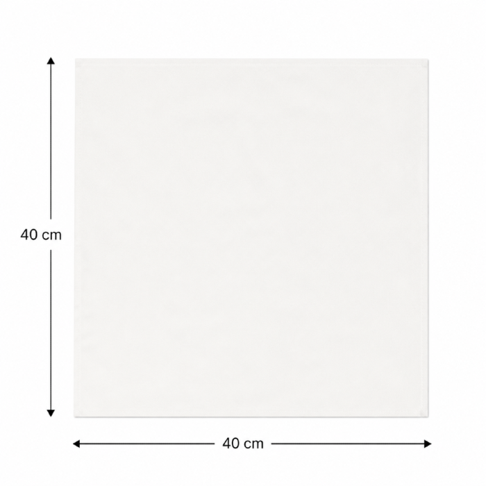 Serwetki Royal Collection białe 40 cm x 40 cm - 50 sztuk