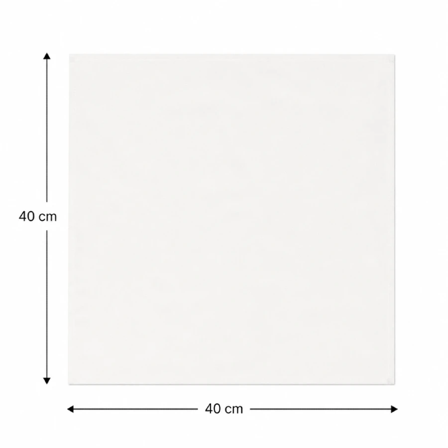 Serwetki Royal Collection białe 40 cm x 40 cm - 50 sztuk