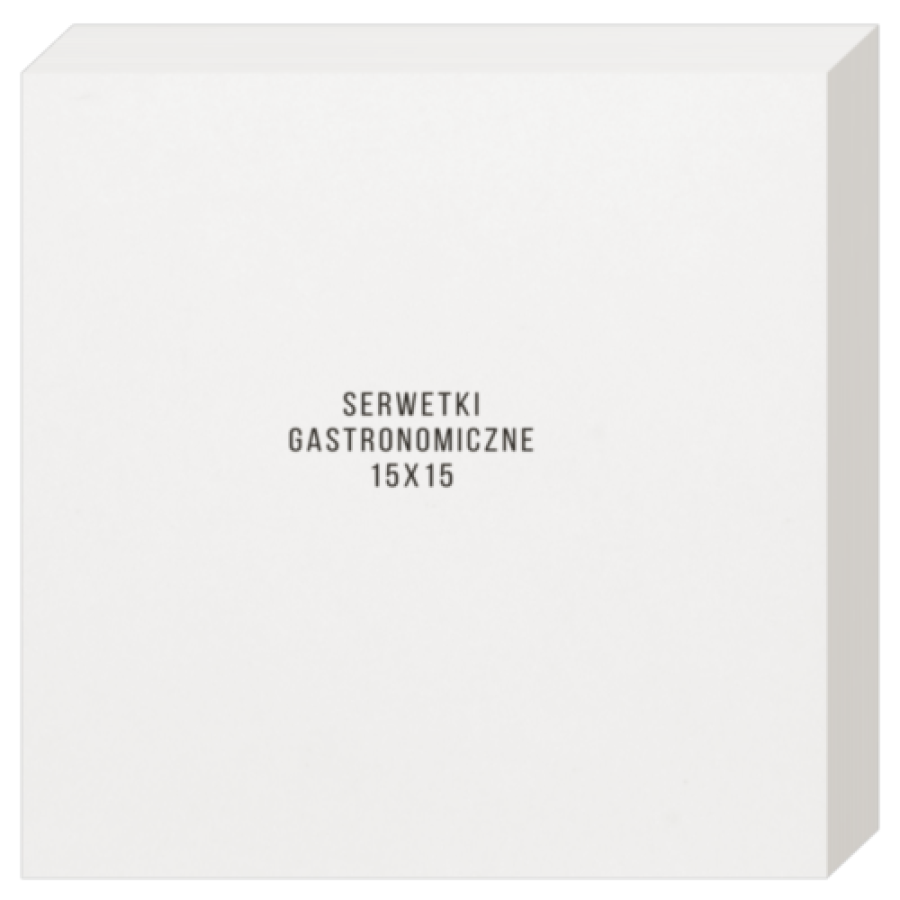 Serwetki gastronomiczne cięte białe 14 cm x 14 cm - 400 sztuk