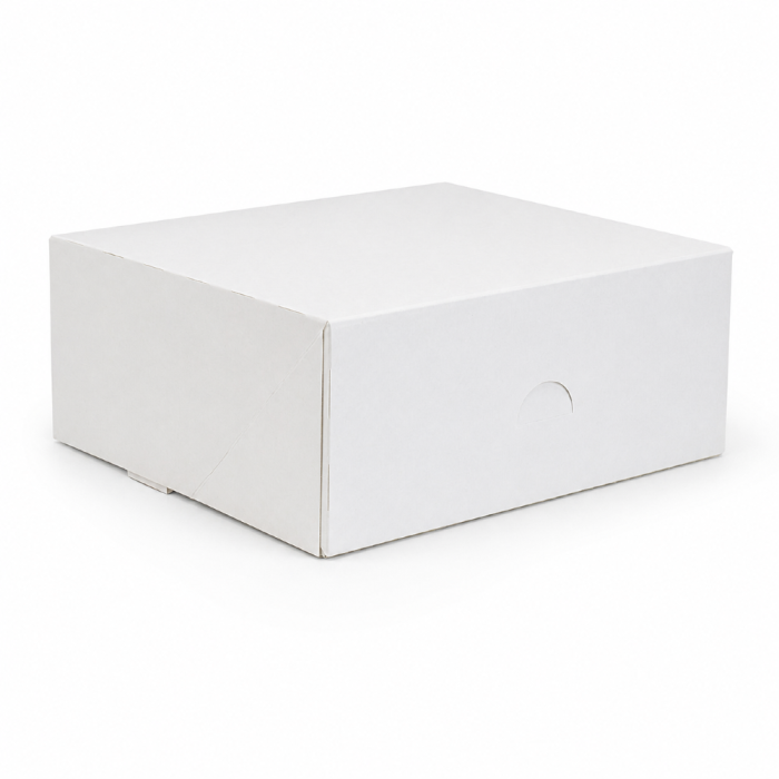 Pudełko kartonowe białe 20,7 cm x 19,2 cm x 9 cm - 25 sztuk