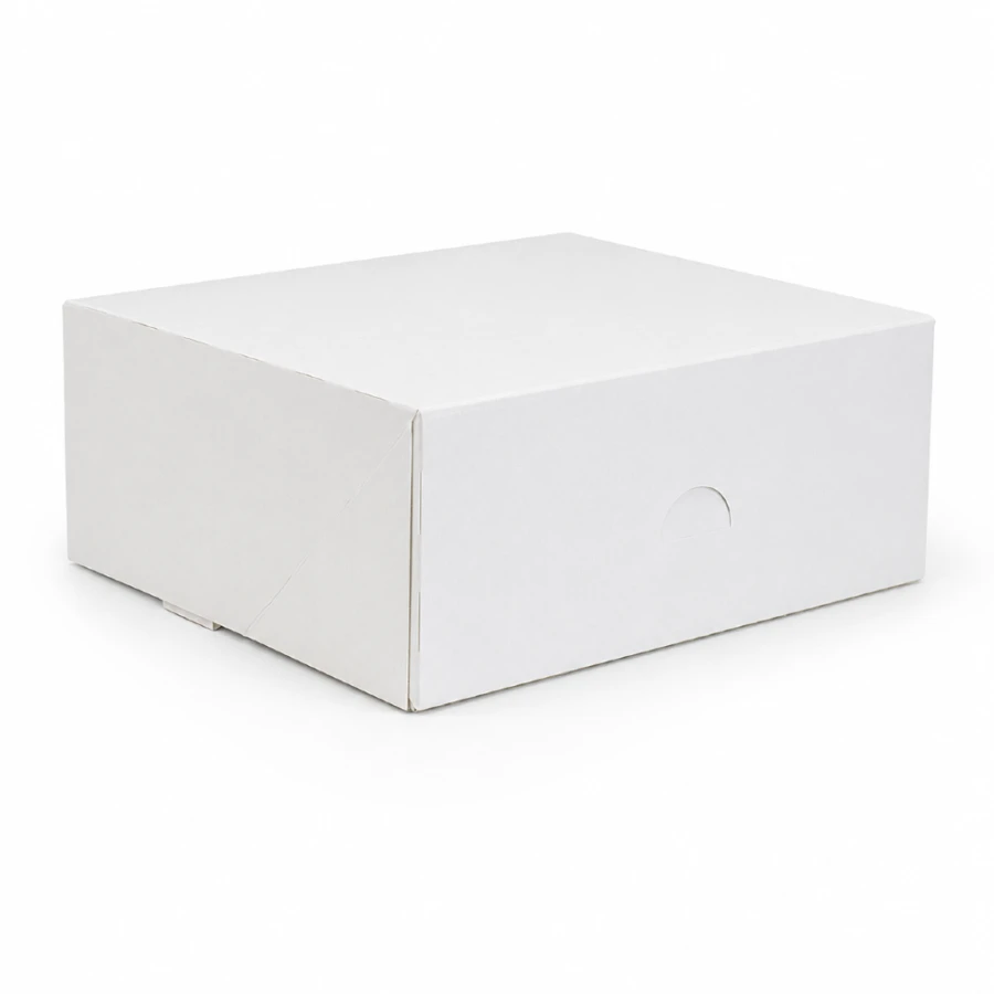 Pudełko kartonowe białe 20,7 cm x 19,2 cm x 9 cm - 25 sztuk