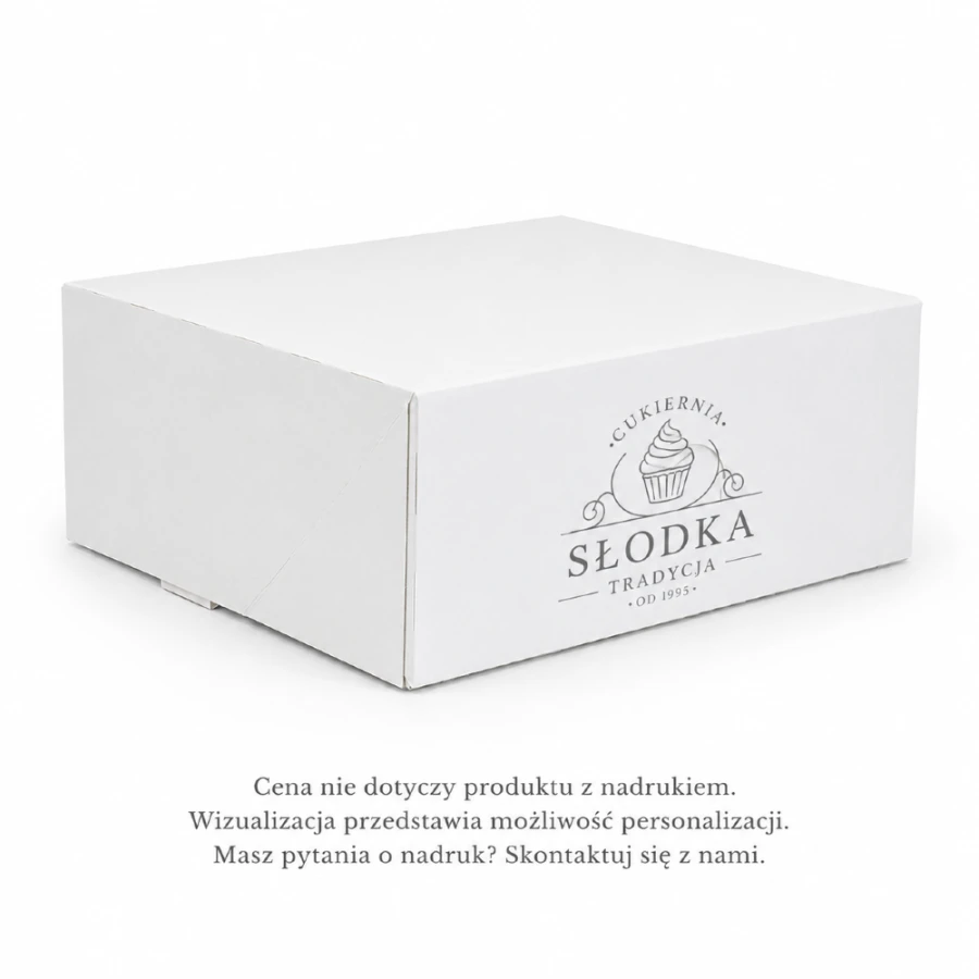 Pudełko kartonowe białe 20,7 cm x 19,2 cm x 9 cm - 25 sztuk